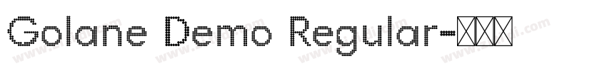 Golane Demo Regular字体转换
